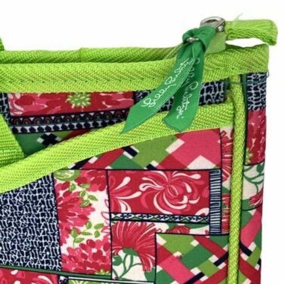 Lilly Pulitzer Patch Day Laptop Neoprene Computer Briefcase Tote Bag NWT - Picture 8 of 10